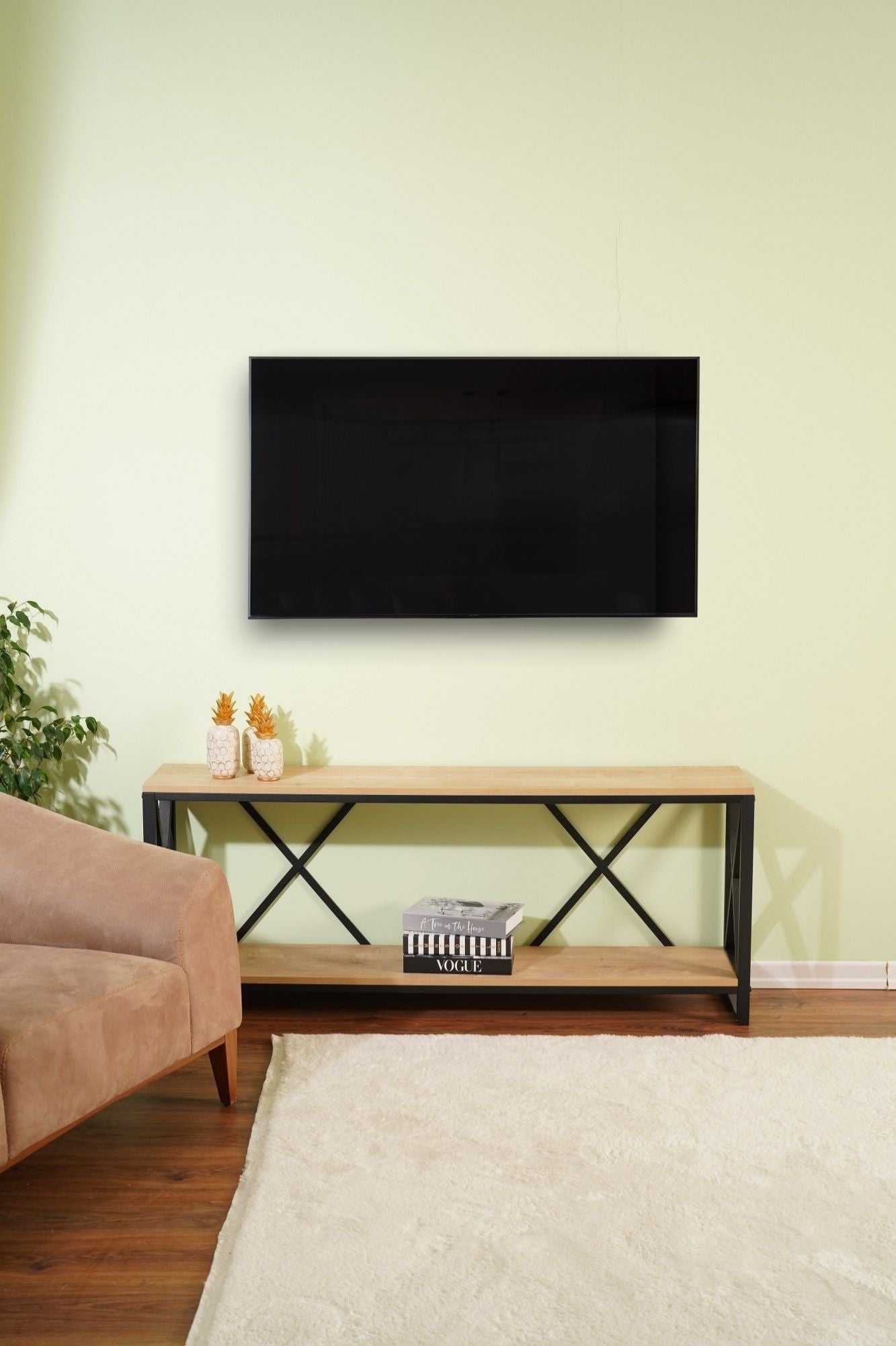 Modern Design Console and TV Unit Walnut (BAROK Color)