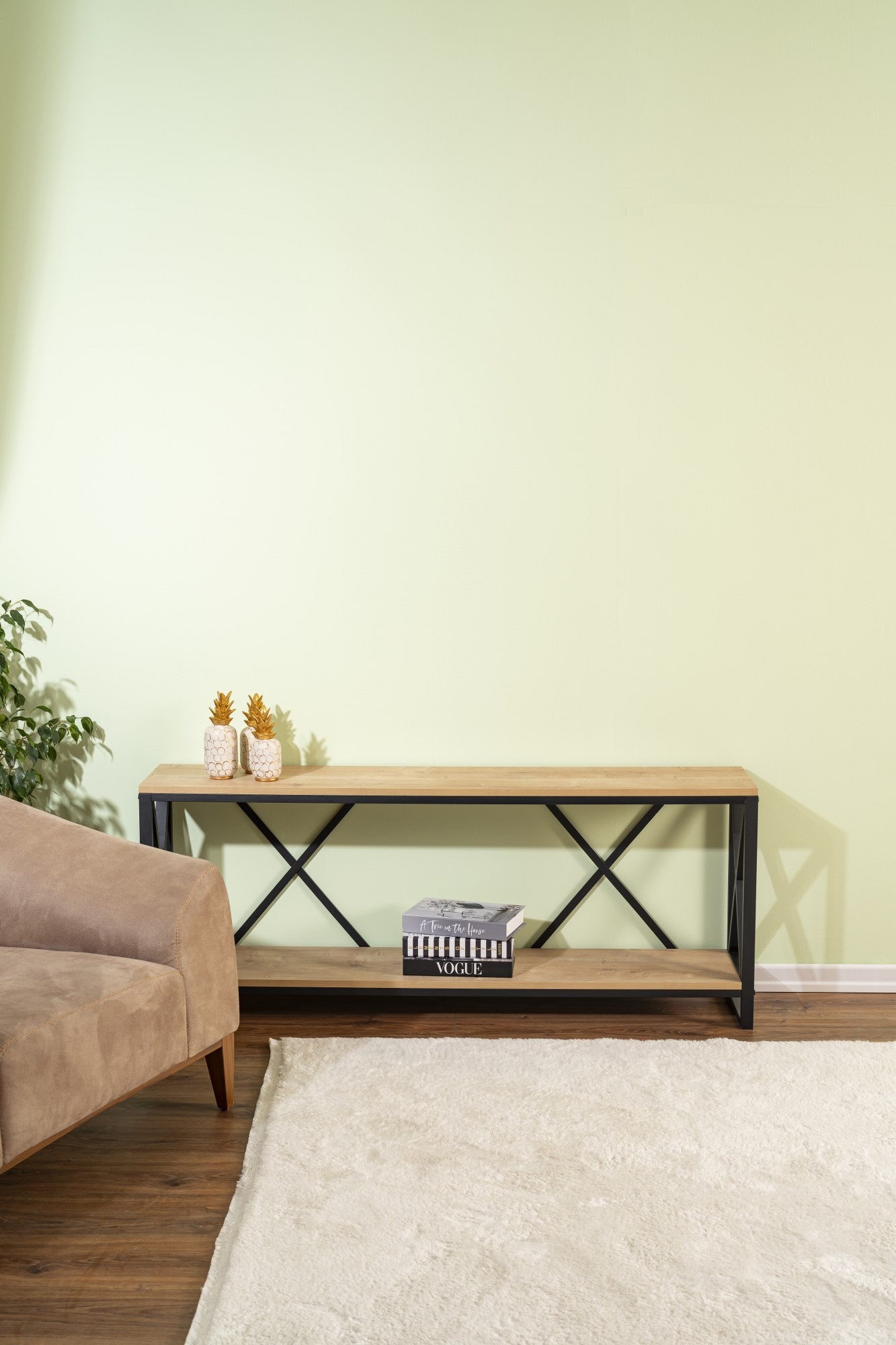 Modern Design Console and TV Unit Walnut (BAROK Color)