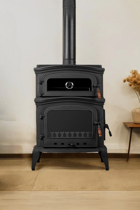 Altara Premium Cast Stove with Oven and Side Cover.