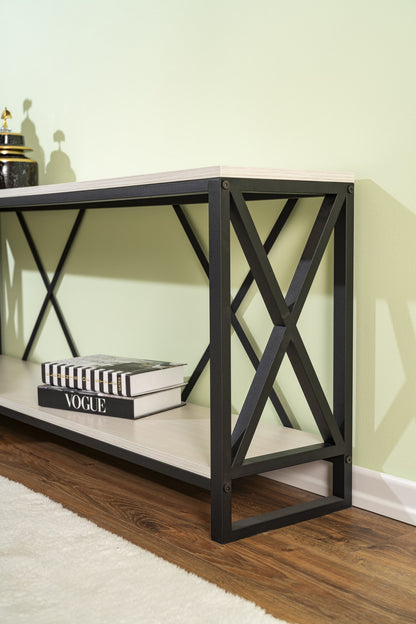 Wooden TV Unit & Console (White)